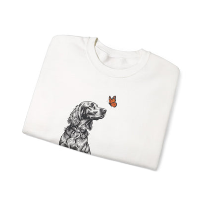 Irish Setter Butterfly Crewneck Sweatshirt