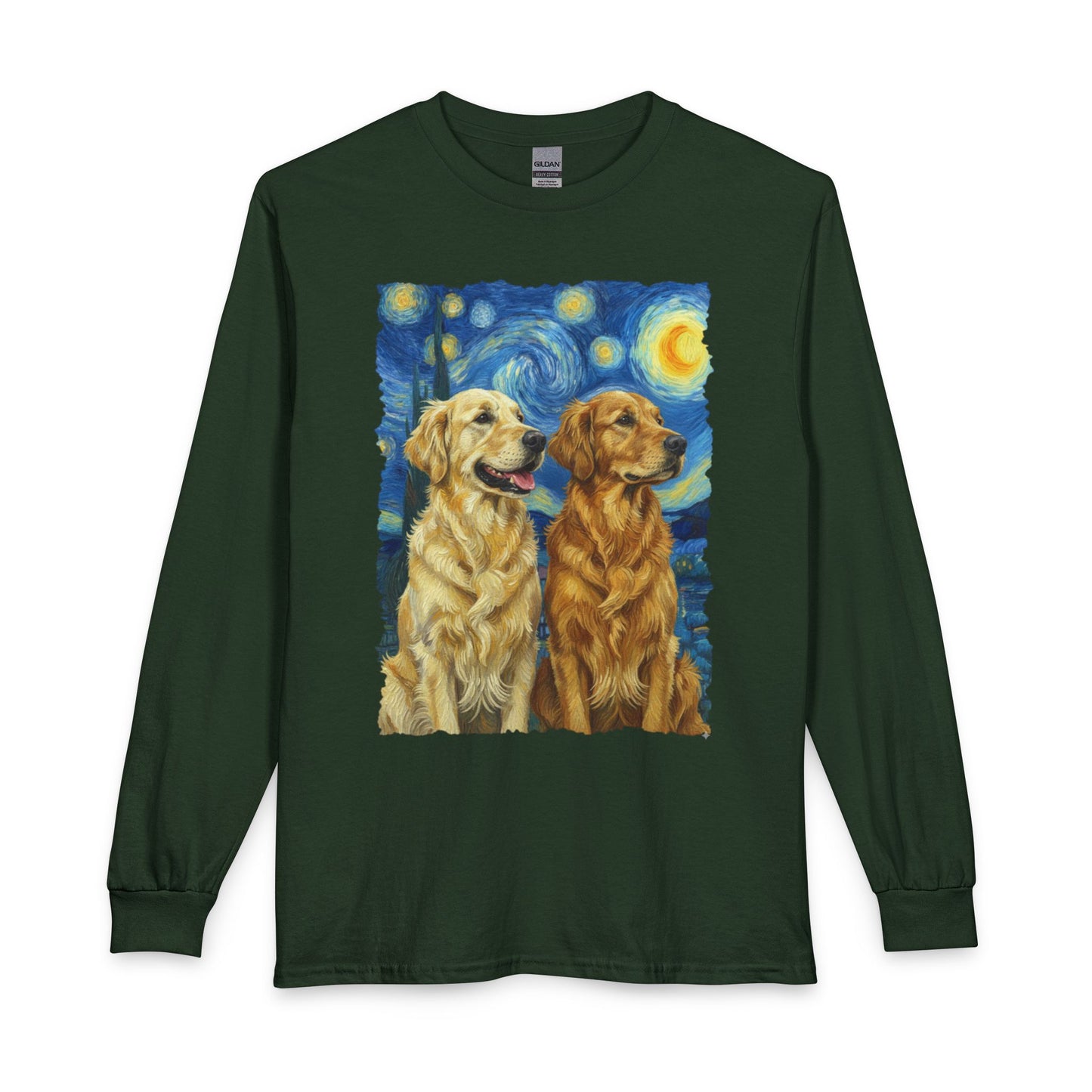 Golden Retriever Starry Night Long Sleeve
