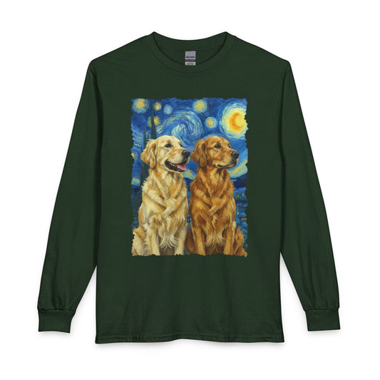 Golden Retriever Starry Night Long Sleeve