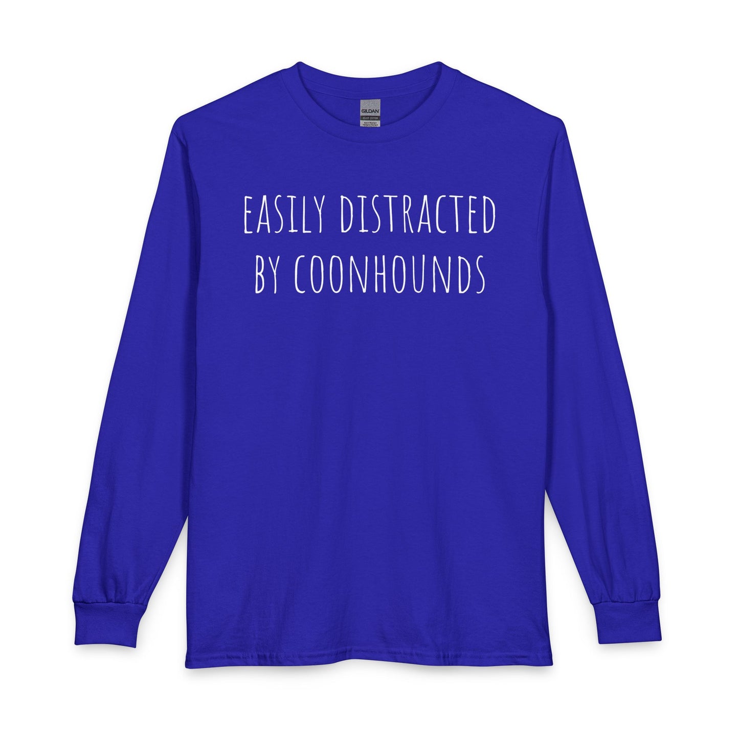 Easily Distracted by Coonhounds Long Sleeve Royal