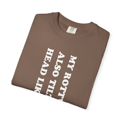 Rottweiler Tilts Her Head Premium Tee