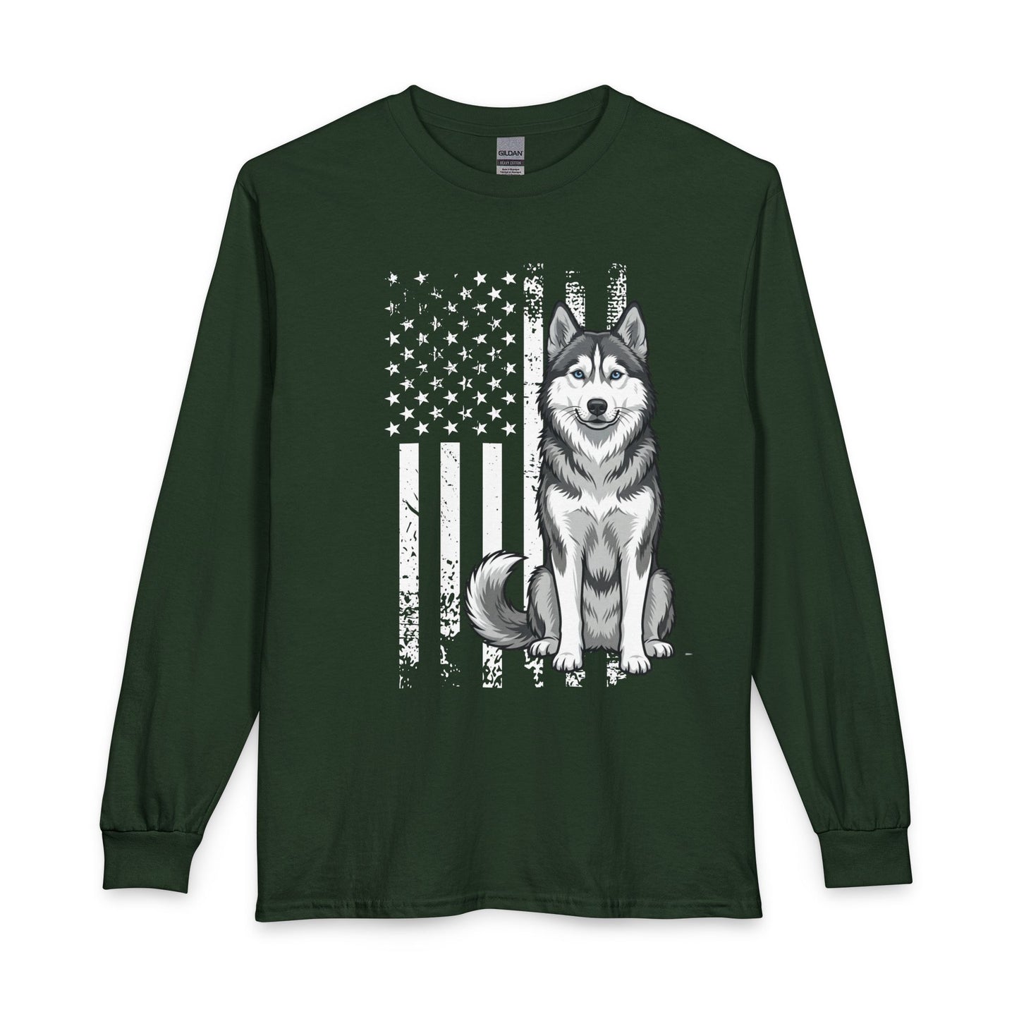 Husky USA Flag Long Sleeve