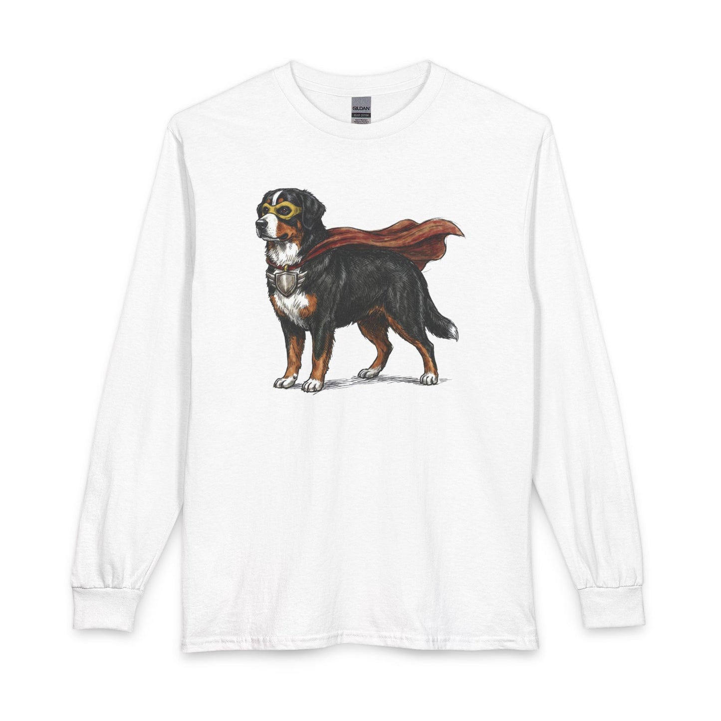 Bernese Mountain Dog Superhero Long Sleeve