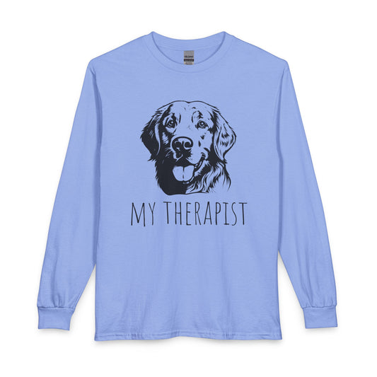 Golden Retriever My Therapist Long Sleeve