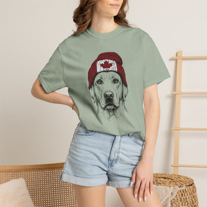 Labrador Canado Beanie Premium Tee