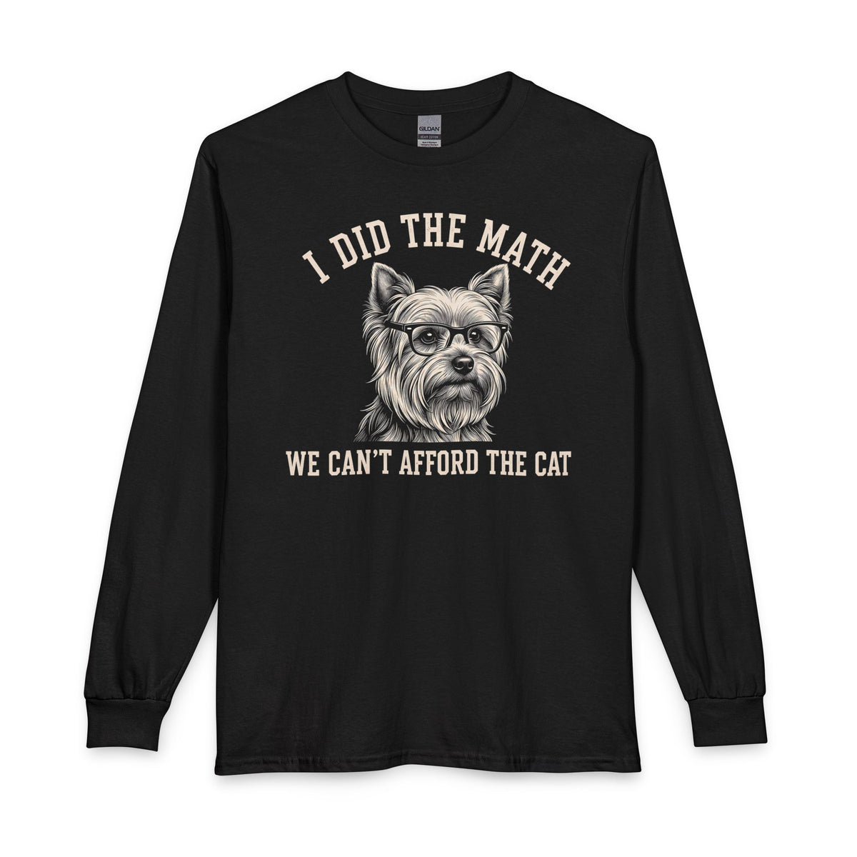 Yorkshire Terrier I Did The Math Long Sleeve Black