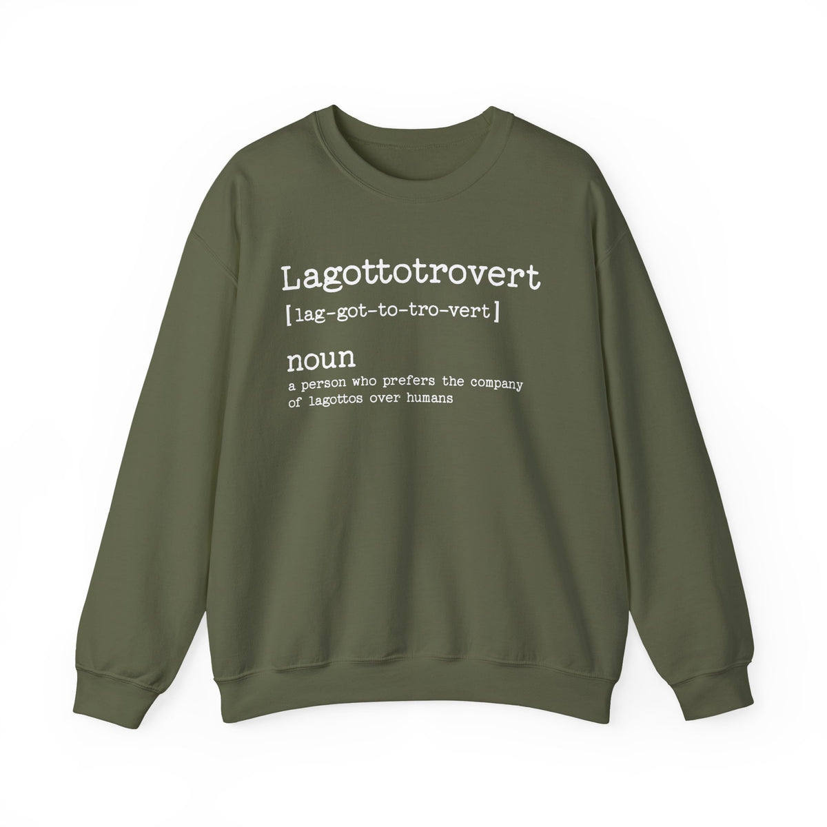 Lagotto Lagottotrovert Crewneck Sweatshirt Military Green