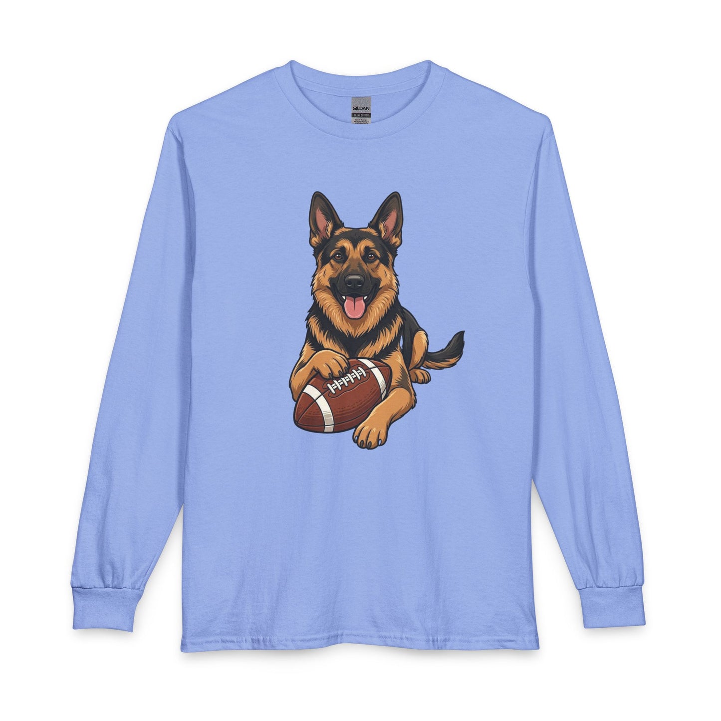 German Shepherd Football Long Sleeve