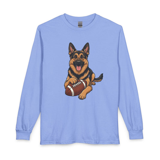 German Shepherd Football Long Sleeve