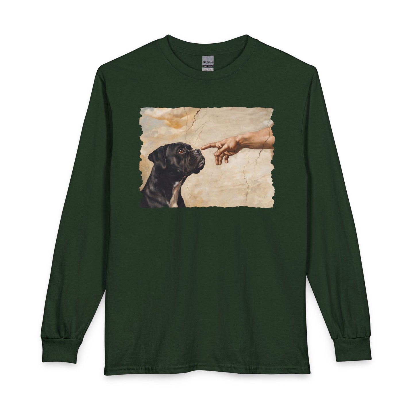 God Creates Black Boxer Long Sleeve