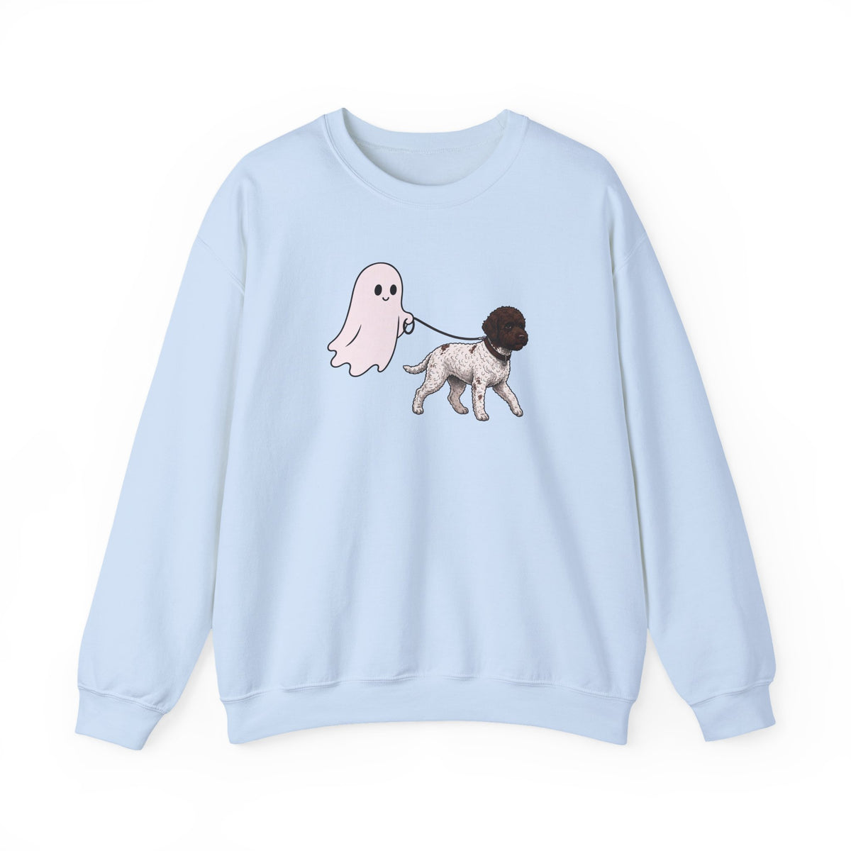 Lagotto Halloween Crewneck Sweatshirt Light Blue