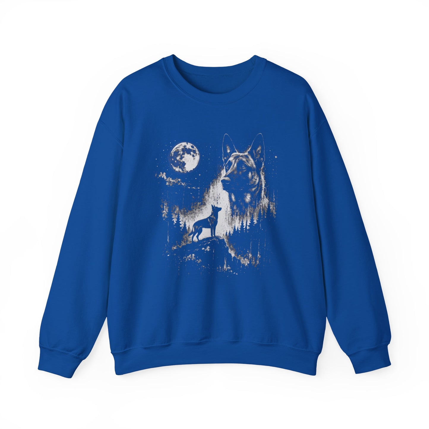 Belgian Malinois Moon Crewneck Sweatshirt