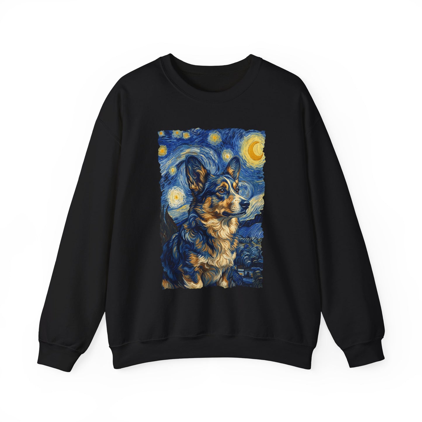 Cardigan Welsh Corgi Van Gogh Crewneck Sweatshirt