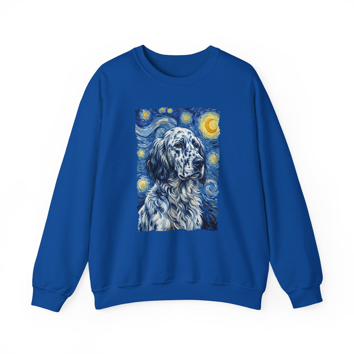 English Setter Van Gogh Crewneck Sweatshirt
