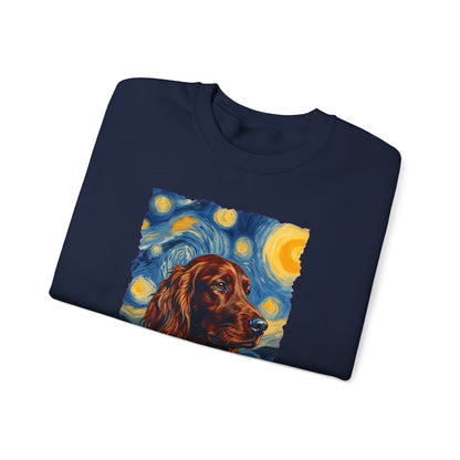 Irish Setter Van Gogh Crewneck Sweatshirt
