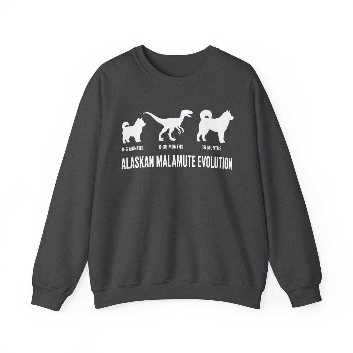 Alaskan Malamute Evolution Crewneck Sweatshirt