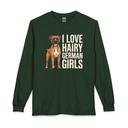Fawn Boxer Hairy German Girl Long Sleeve