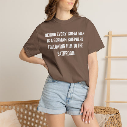 German Shepherd Dad Bathroom Premium Tee