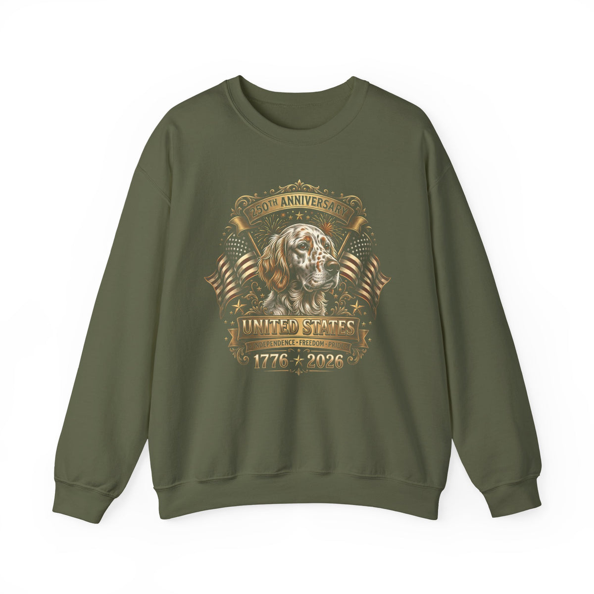 English Setter USA Crewneck Sweatshirt