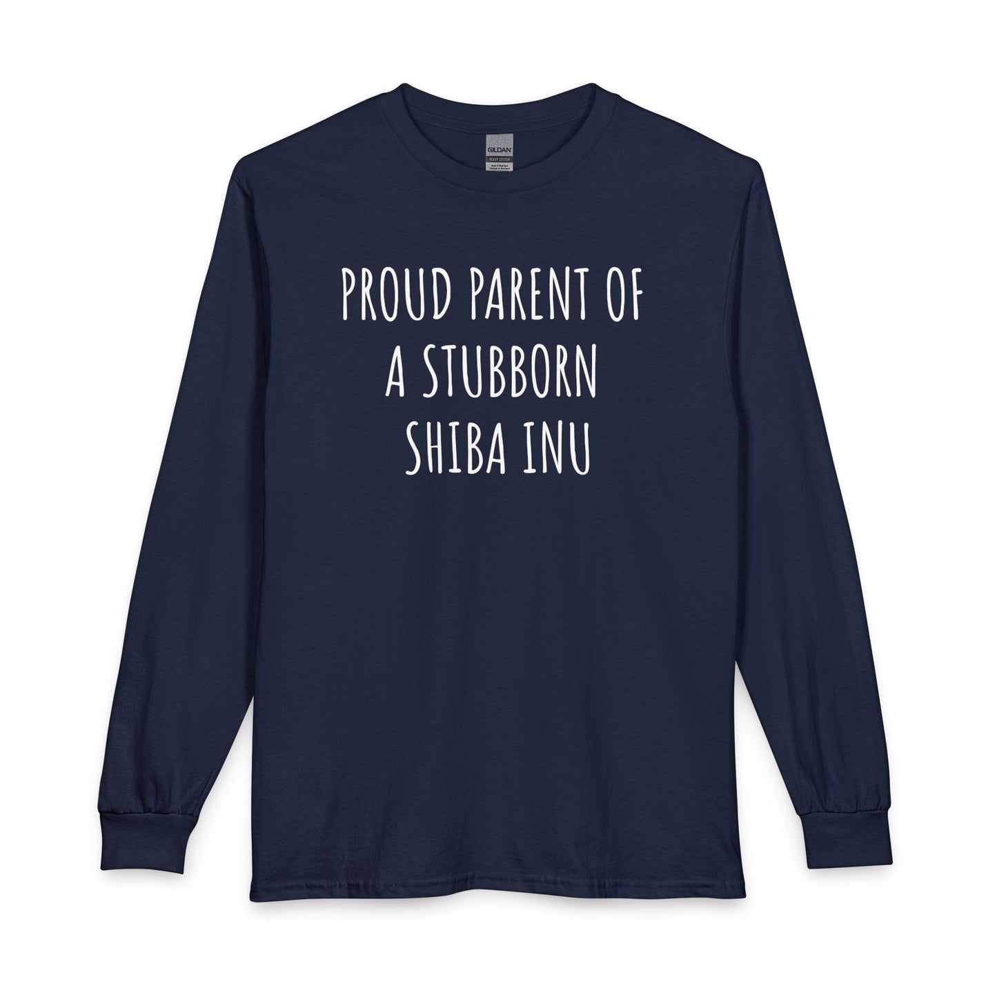 Proud Shiba Inu Parent Long Sleeve Navy