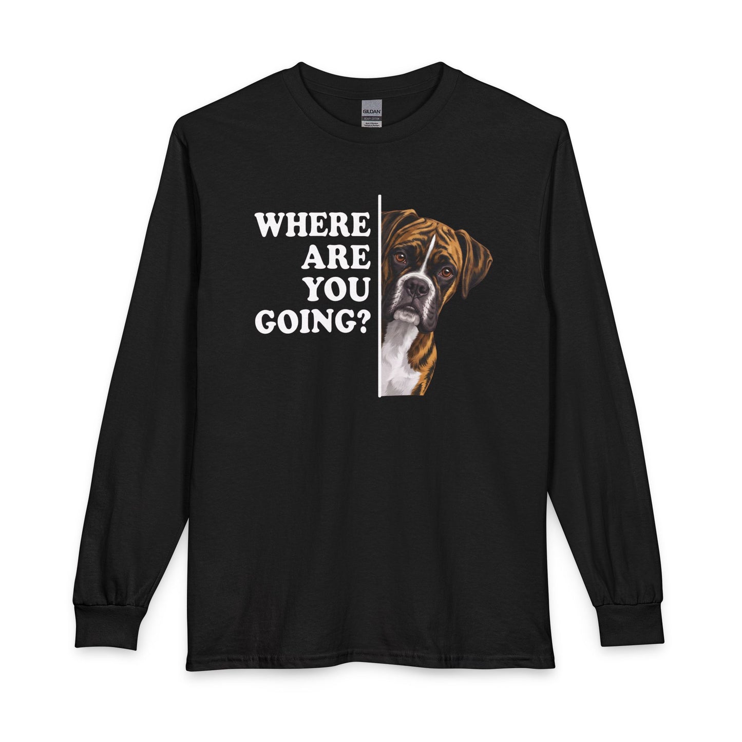 Brindle Boxer Alert Long Sleeve