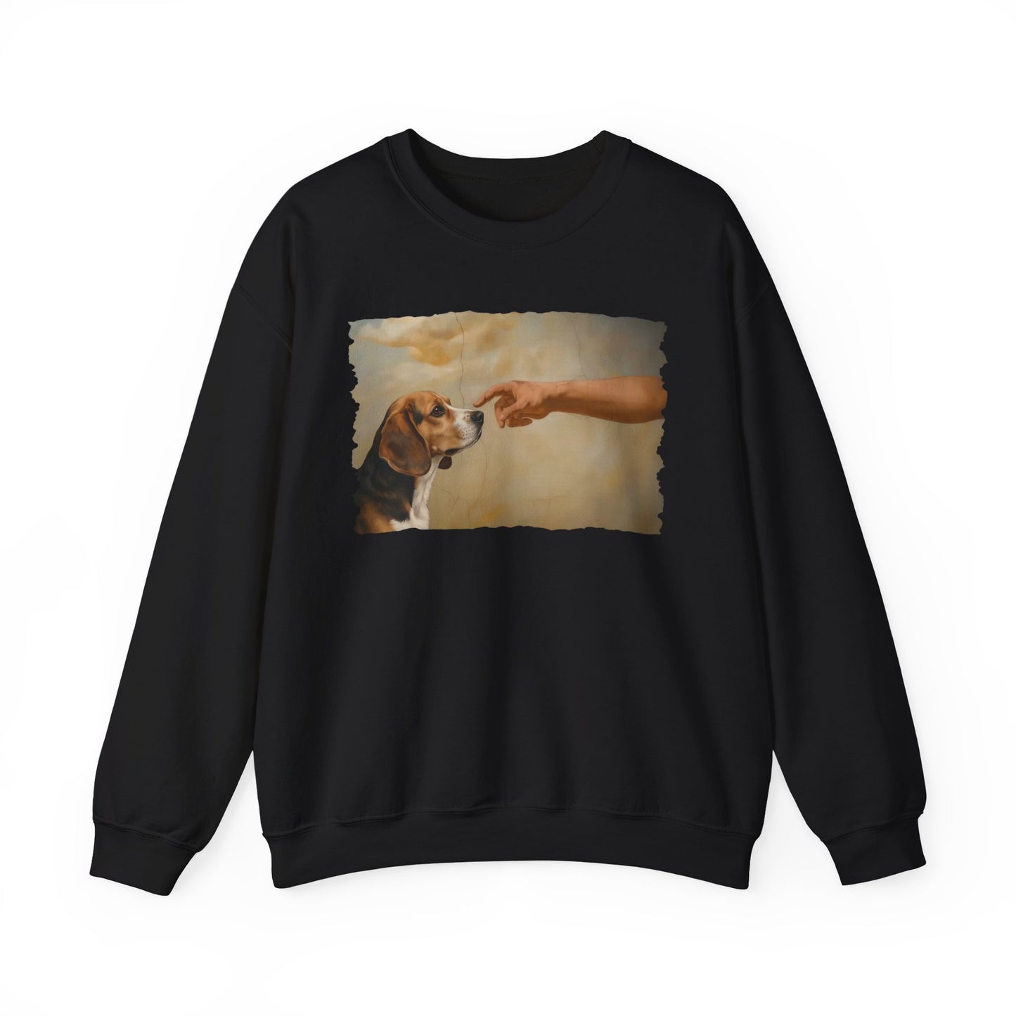 God Creates Beagle Crewneck Sweatshirt