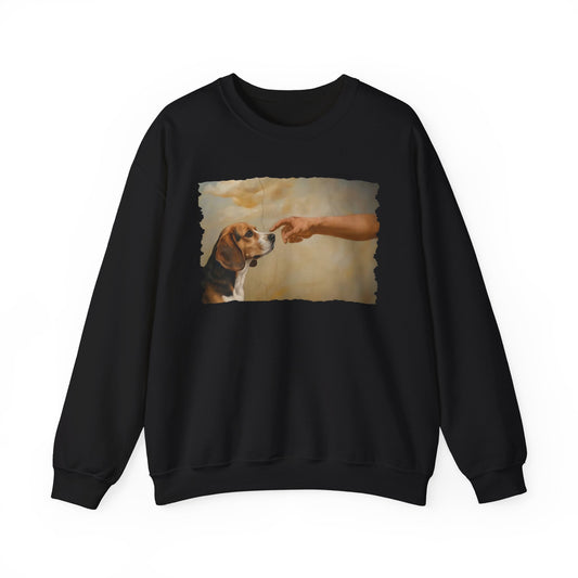God Creates Beagle Crewneck Sweatshirt