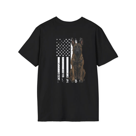 Dutch Shepherd USA (Back Print) Black