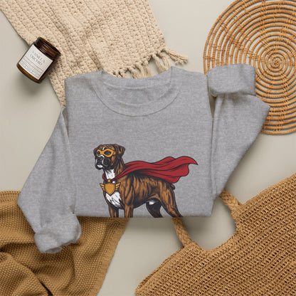 Boxer Superhero Crewneck Sweatshirt
