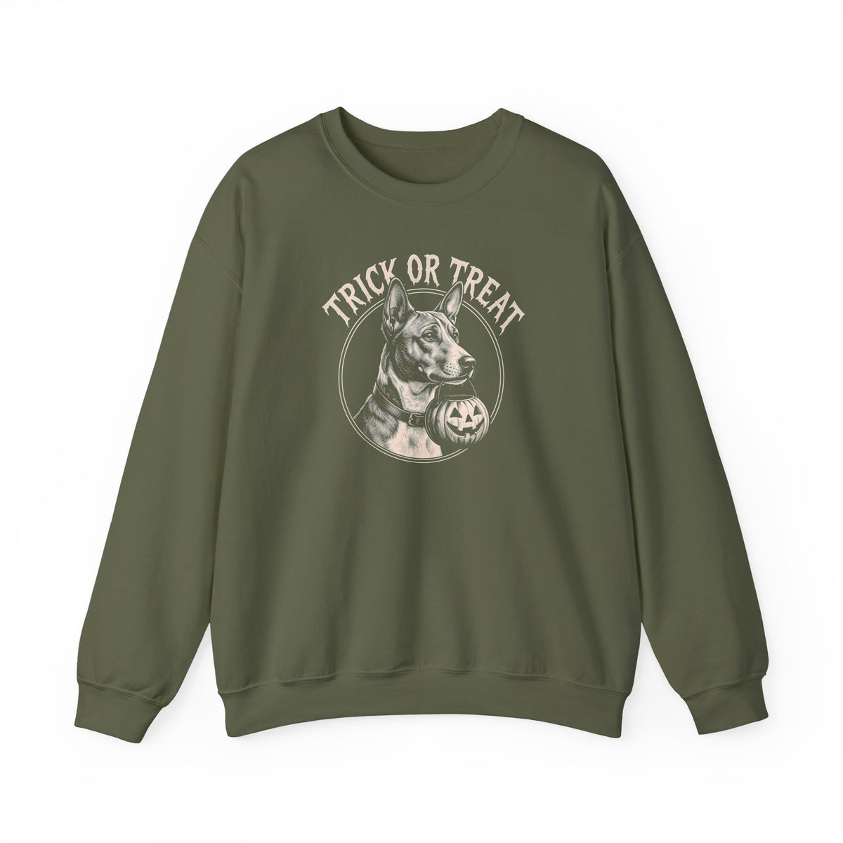 Basenji Trick Or Treat Crewneck Sweatshirt