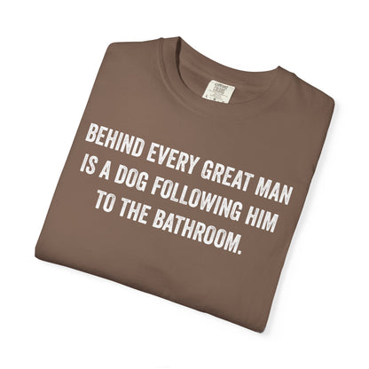 Great Man Dog Following Premium Tee