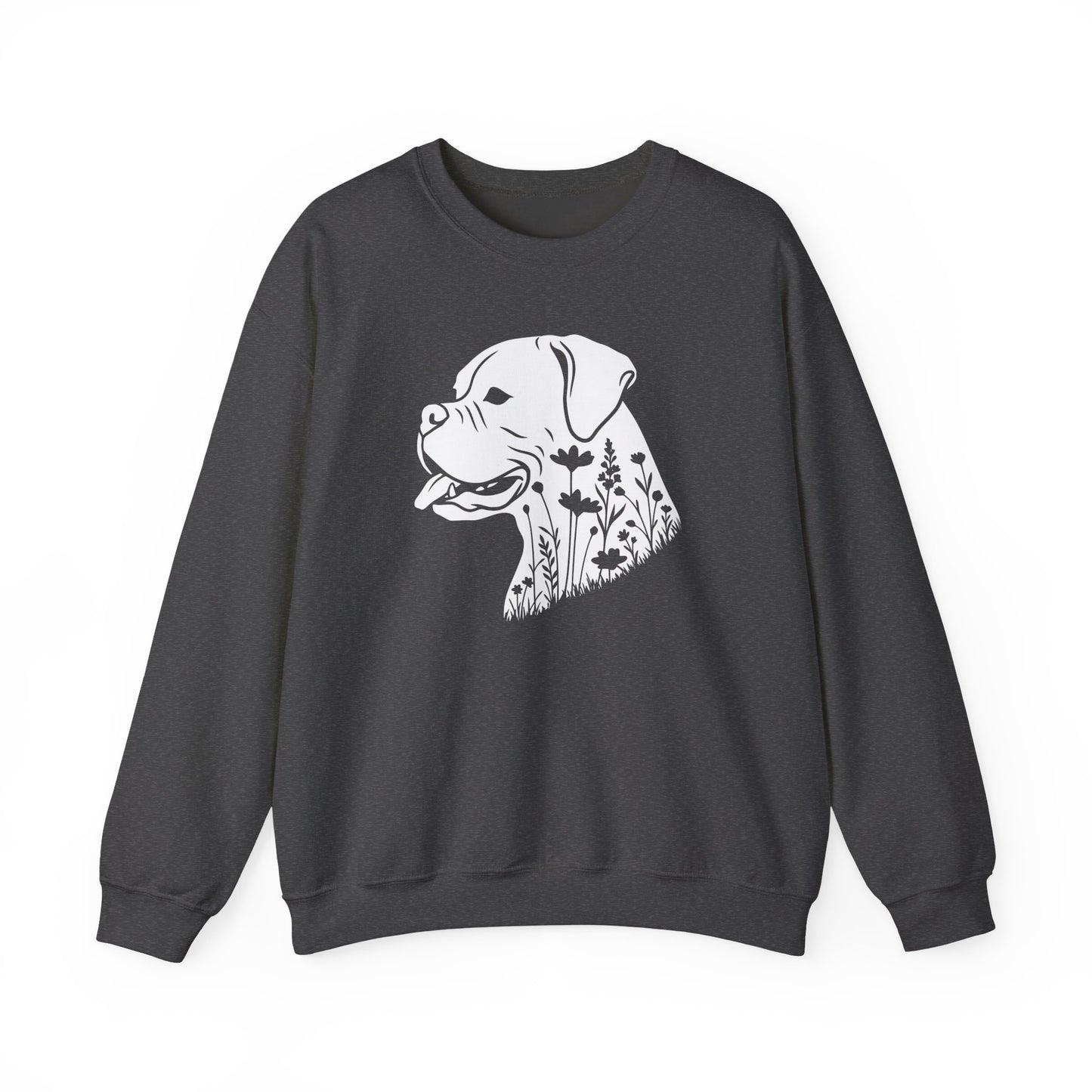 Boxer Flowers Crewneck Sweatshirt