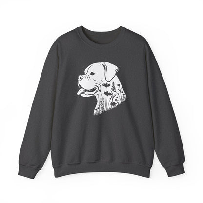 Boxer Flowers Crewneck Sweatshirt