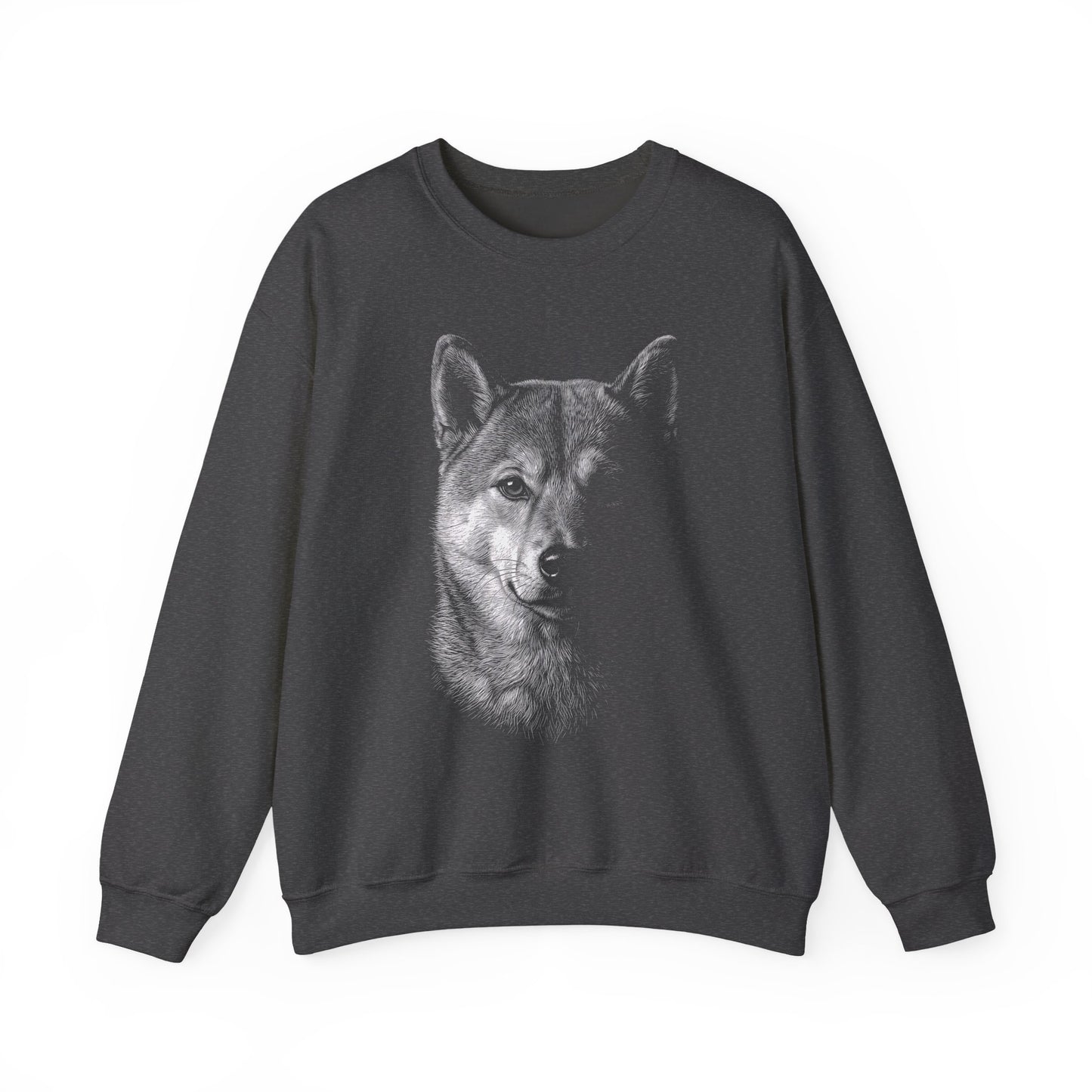 Shiba Inu Engraved Crewneck Sweatshirt
