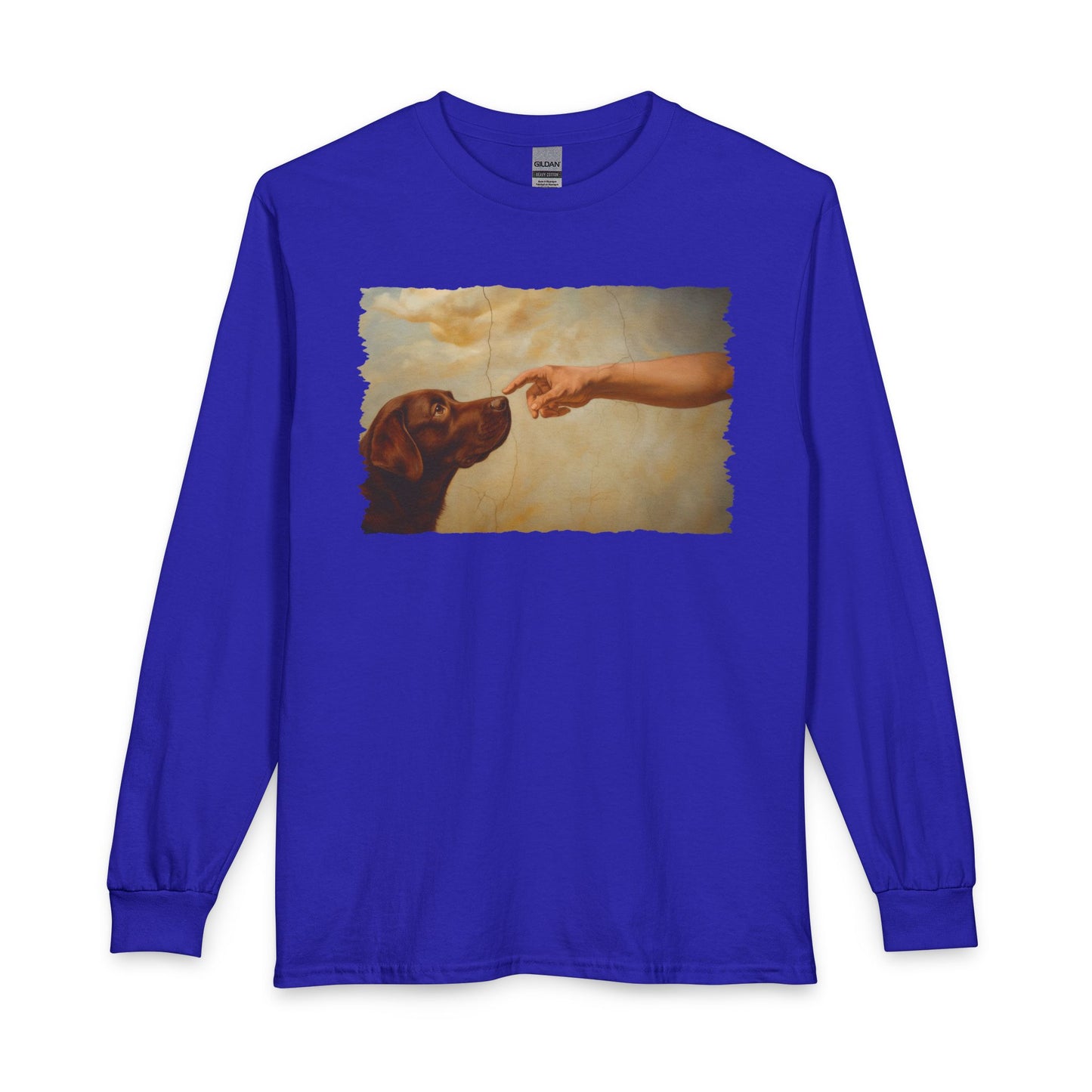 God Creates Chocolate Labrador Long Sleeve