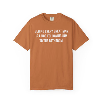 Great Man Dog Following Premium Tee