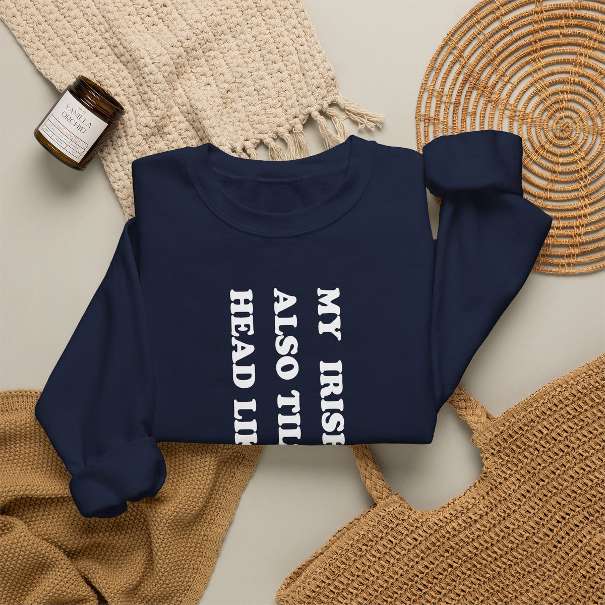 Irish Setter Tilts His Head Crewneck Sweatshirt