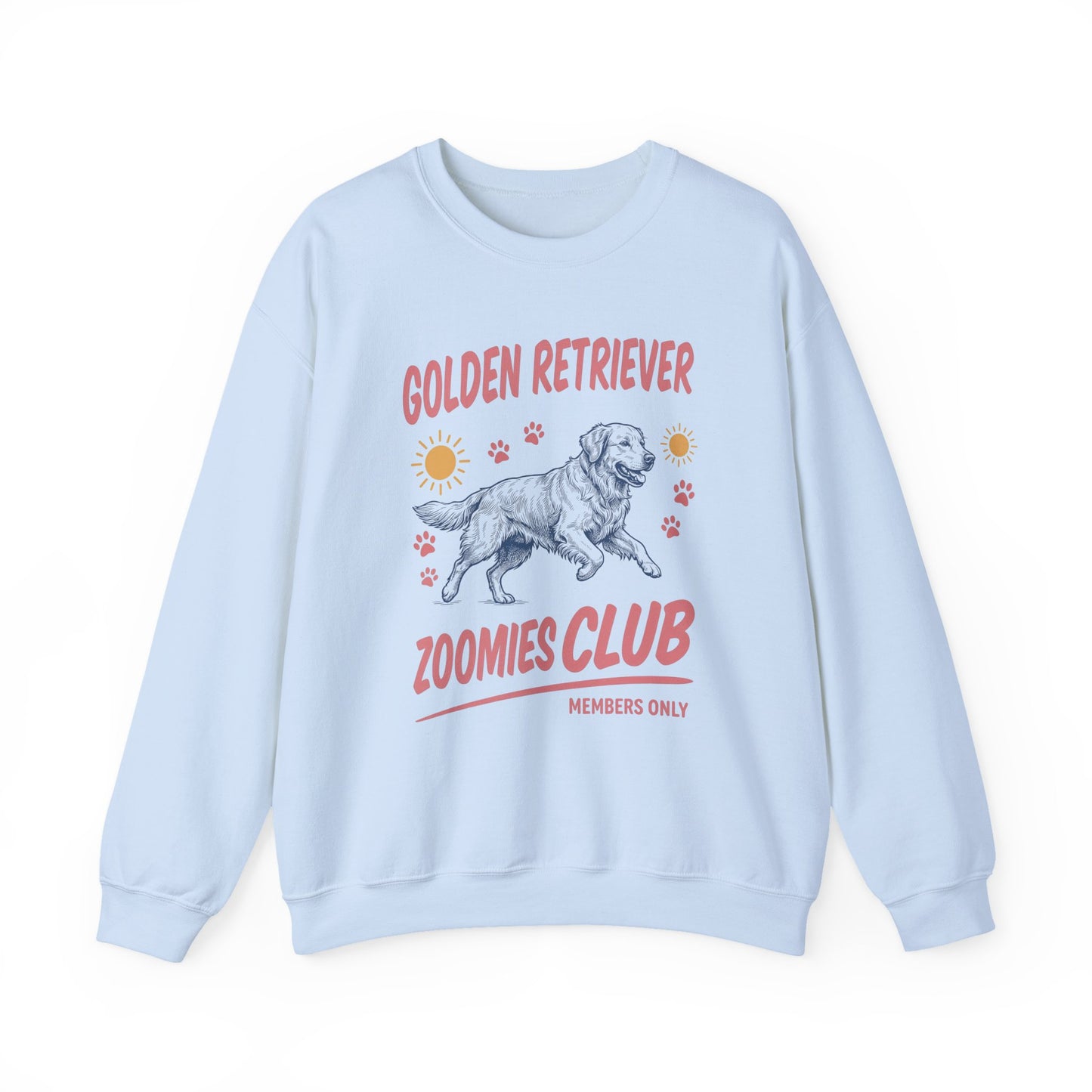 Goldie Zoomies Club Crewneck Sweatshirt Light Blue