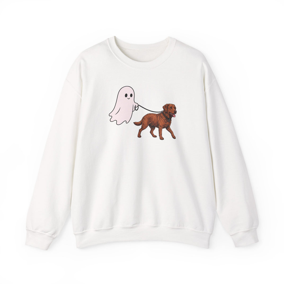 Chesapeake Bay Retriever Ghost Walk Crewneck Sweatshirt