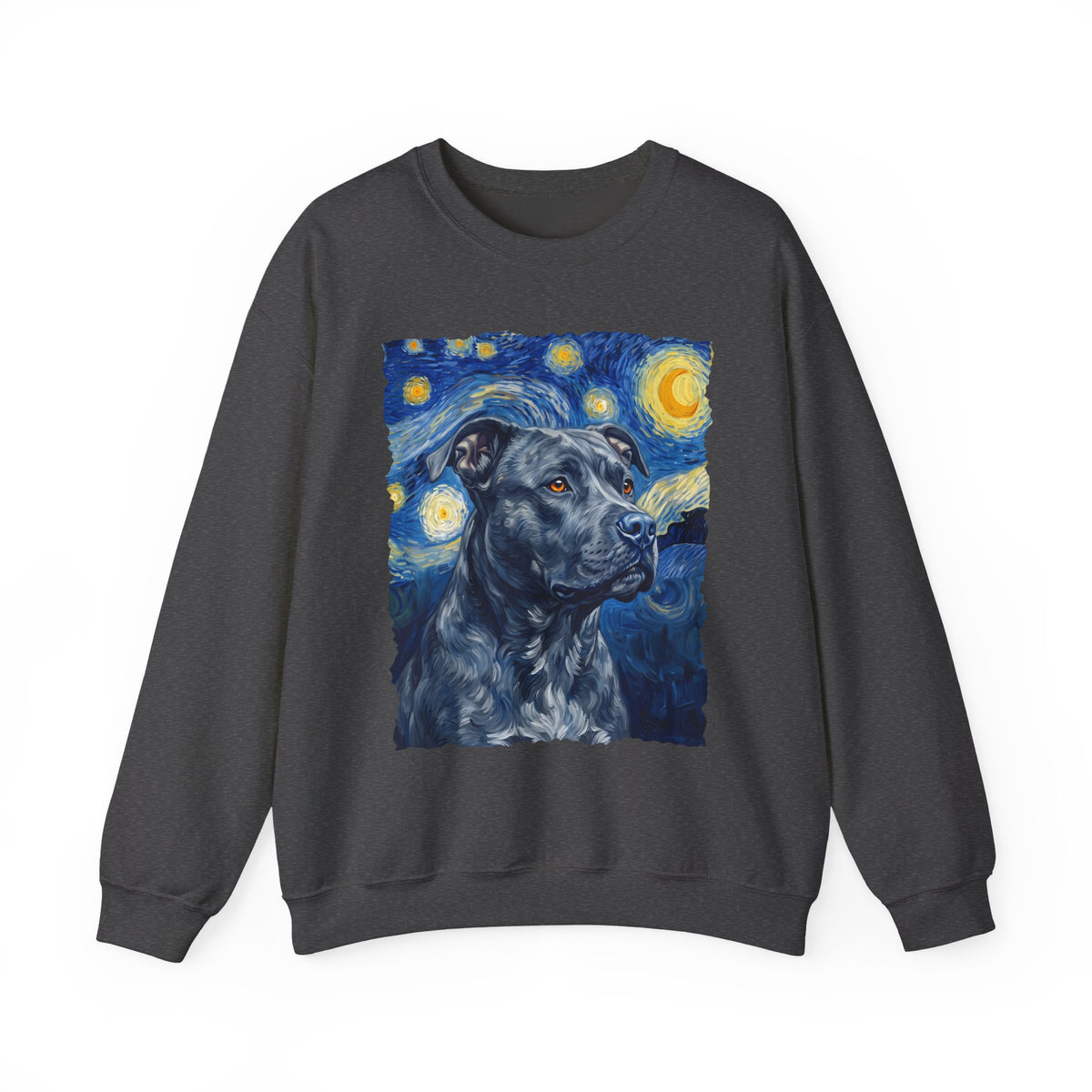 Pitbull Blue Van Gogh Crewneck Sweatshirt