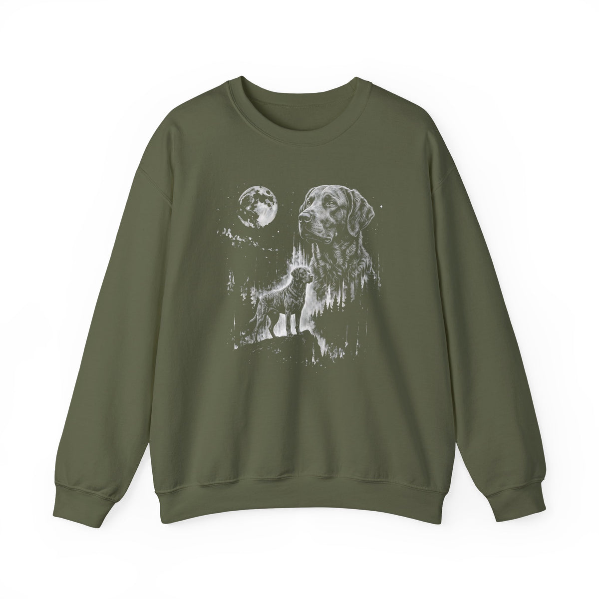 Chesapeake Bay Retriever Moonlight Crewneck Sweatshirt