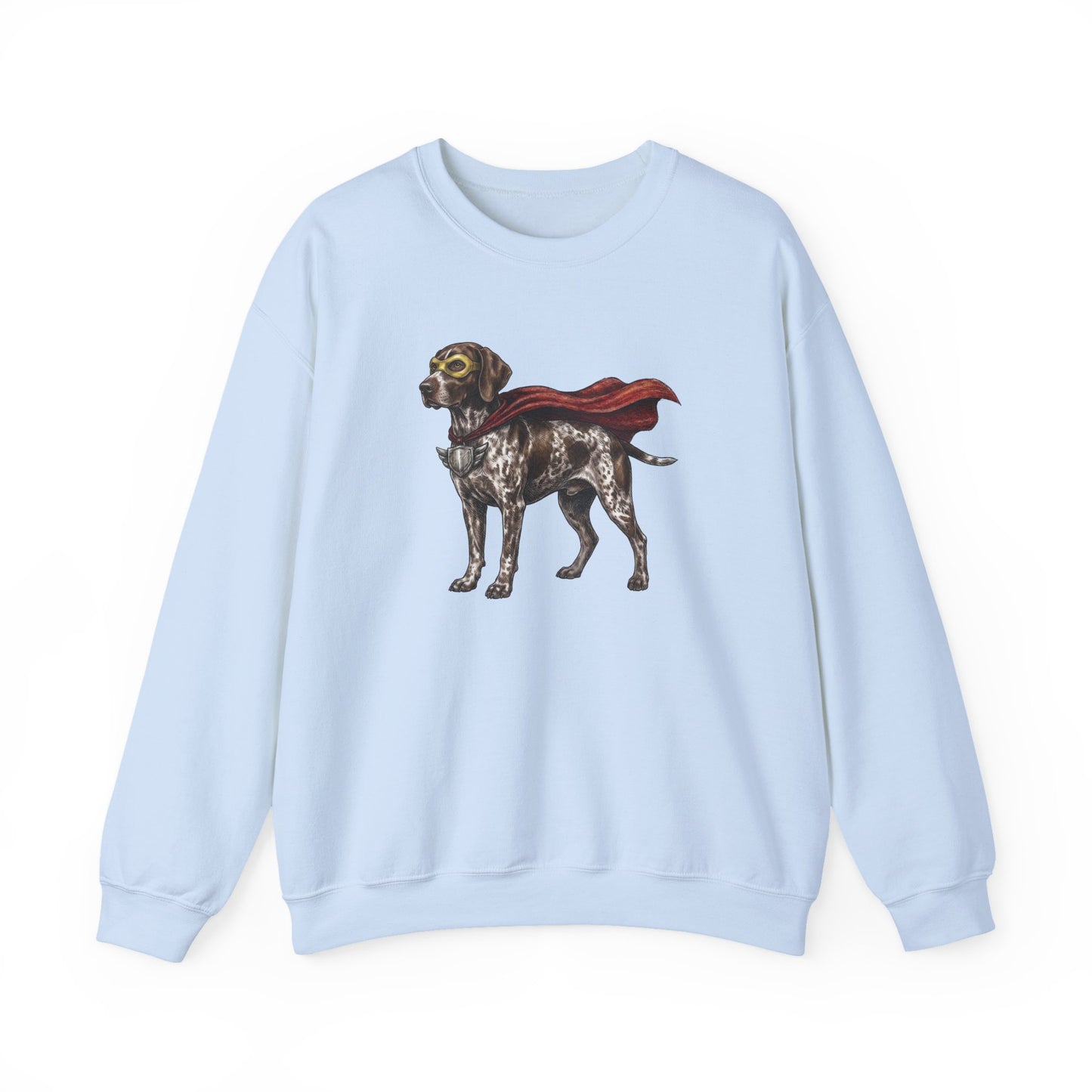 German Shorthaired Pointer Superhero Crewneck Sweatshirt