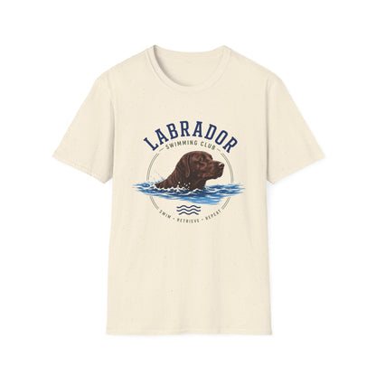 Chocolate Labrador Swimming