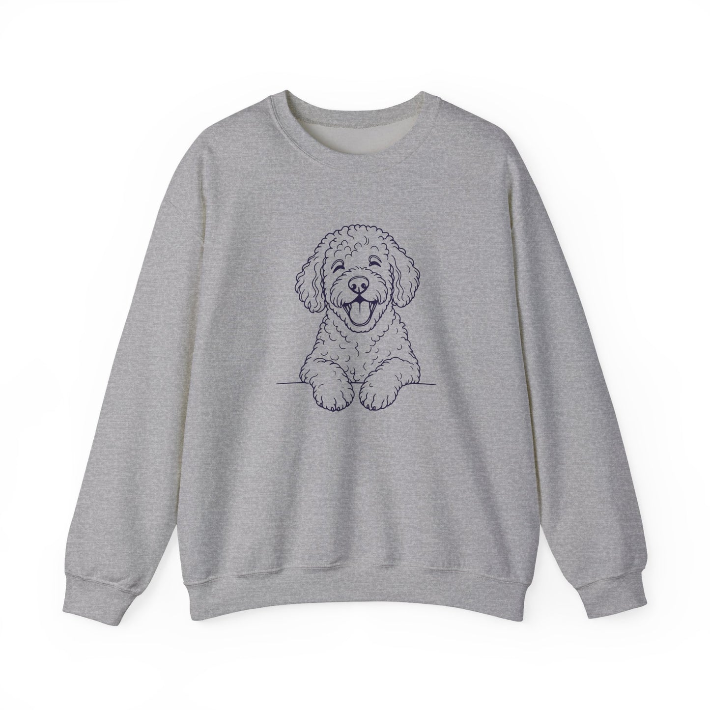 Happy Lagotto Crewneck Sweatshirt Sport Grey