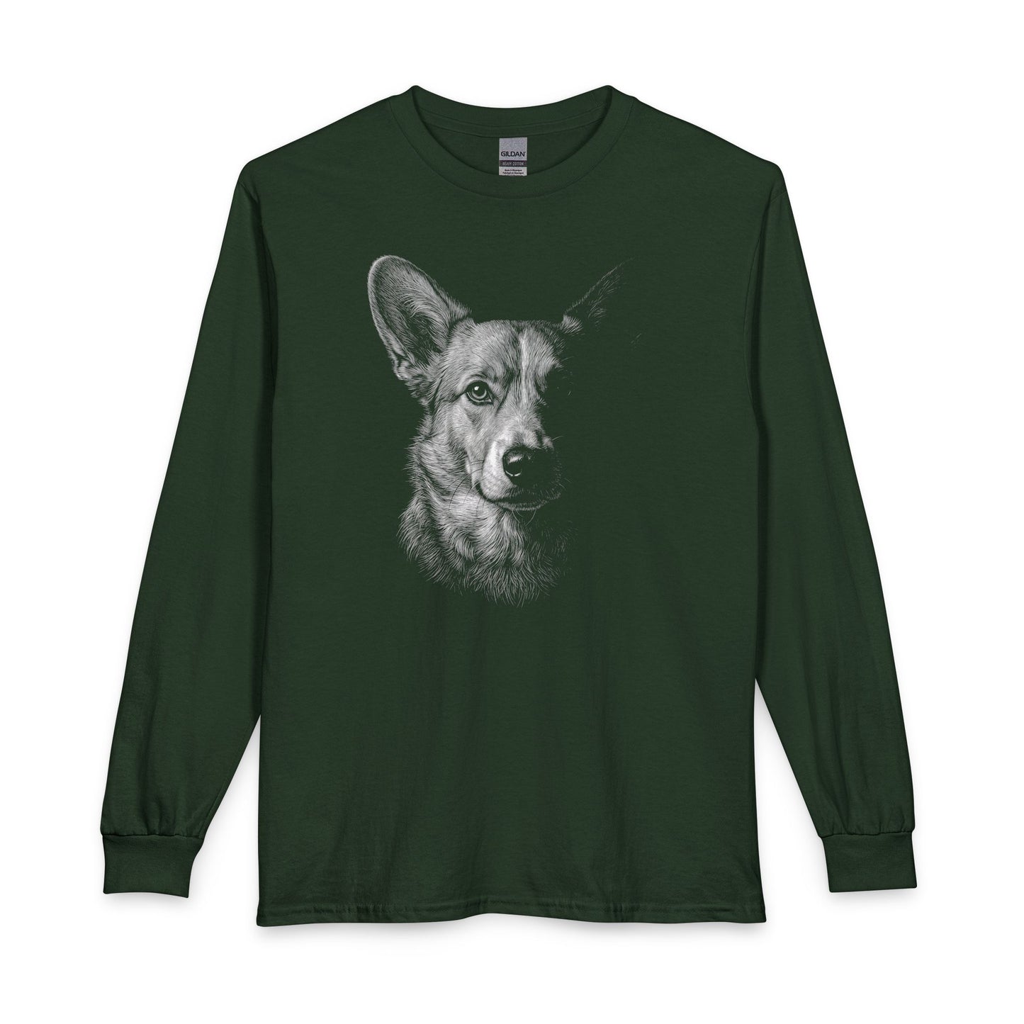 Cardigan Welsh Corgi Portrait Long Sleeve