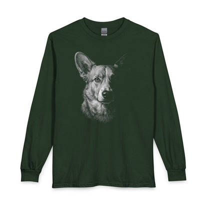 Cardigan Welsh Corgi Portrait Long Sleeve