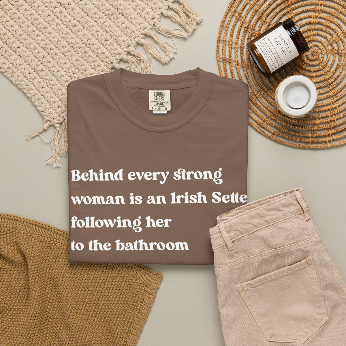 Irish Setter Strong Woman Premium Tee