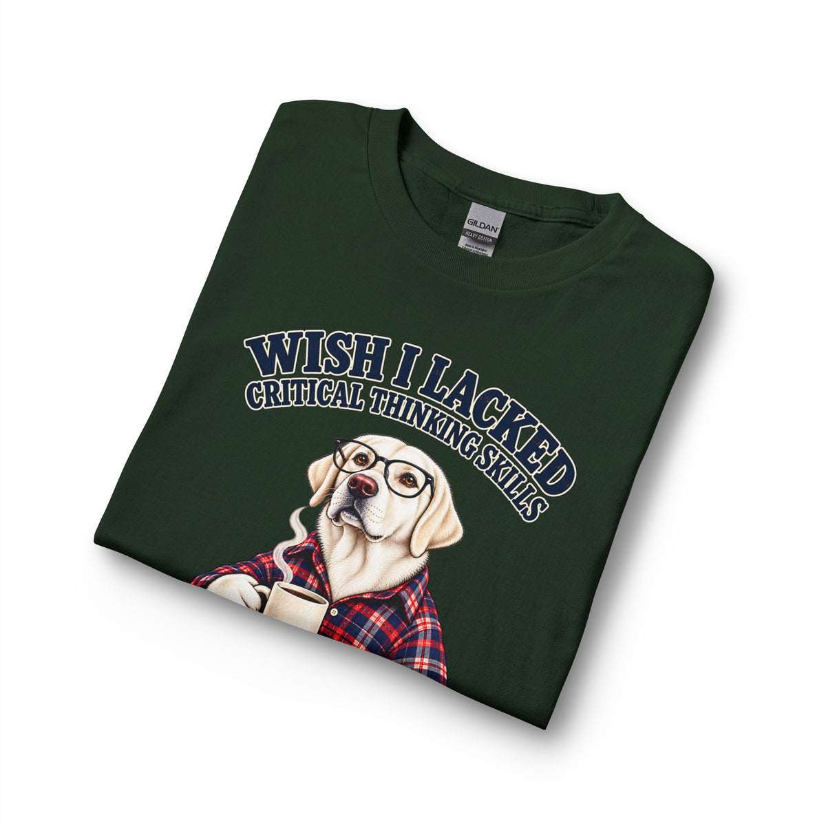 White Labrador Wish I Lacked Critical Thinking Long Sleeve