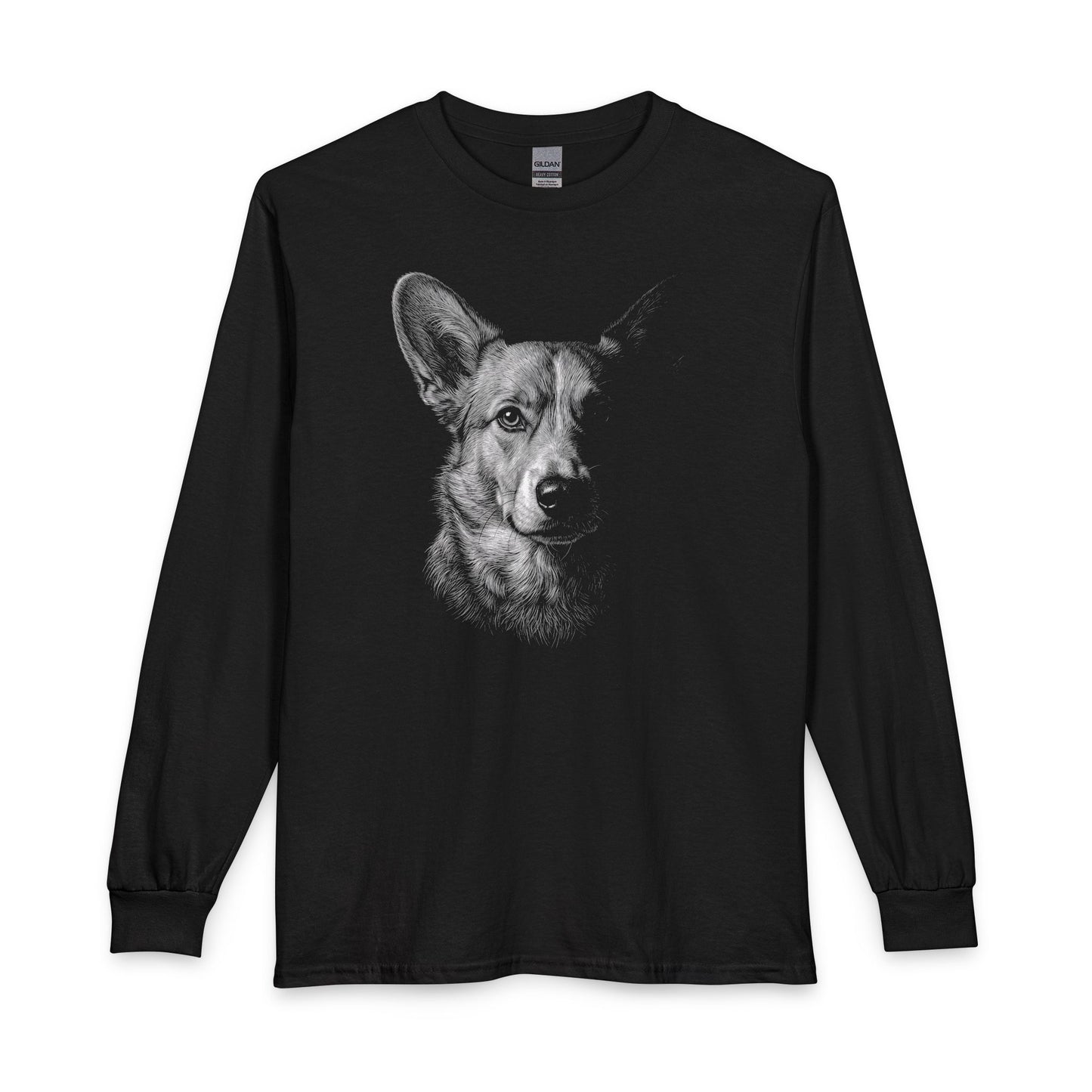 Cardigan Welsh Corgi Portrait Long Sleeve