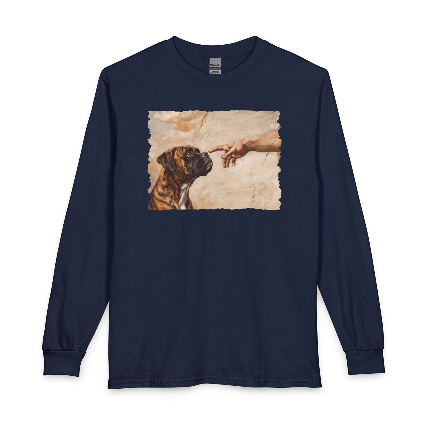 God Creates Brindle Boxer Long Sleeve